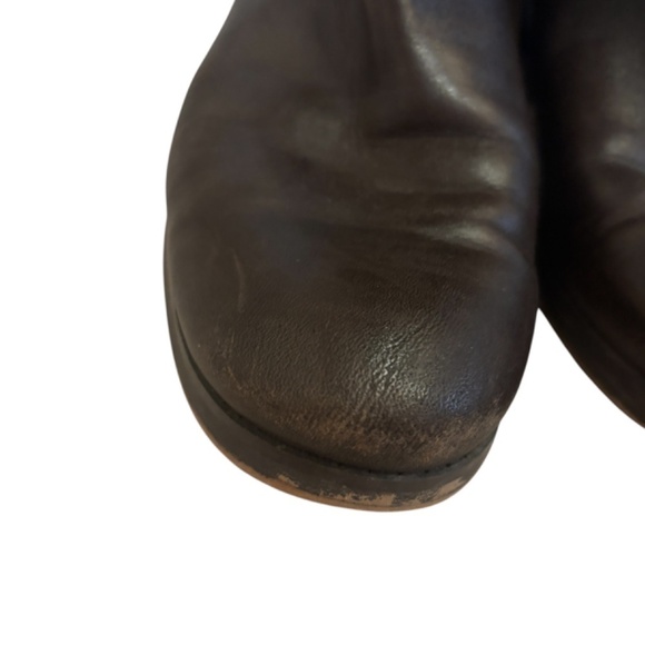 Michael Kors Dark Brown Charm Leather Tall Riding Boots Sz 9.5 - Picture 13 of 14